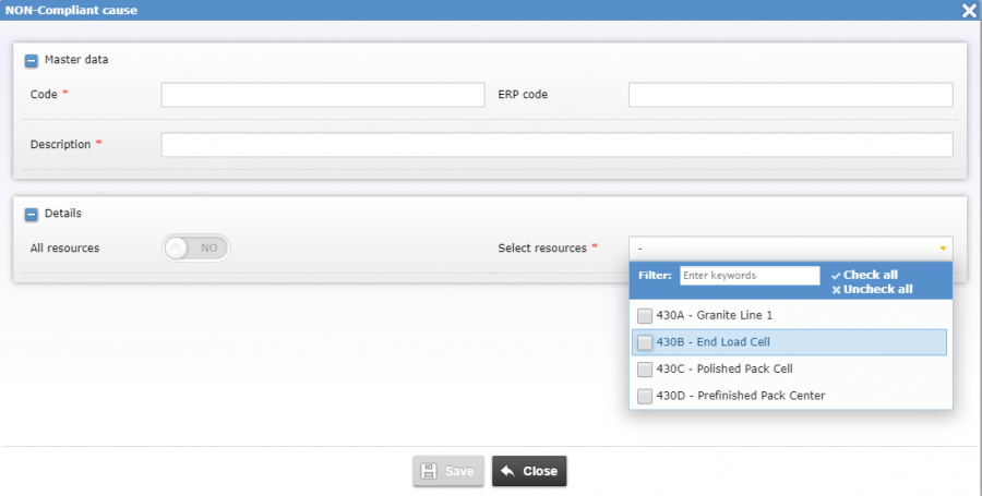 Adding a new non-compliant cause Adding a new non-compliant cause