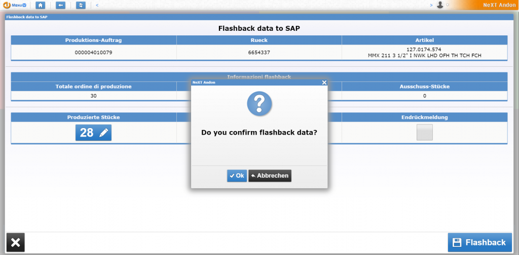 Ask for confirmation Ask for confirmation